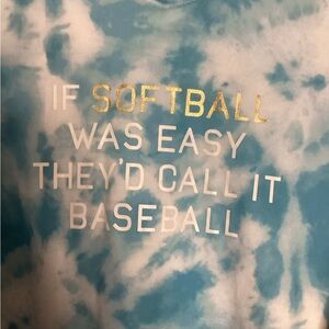 Adidas Blue Tie-Dye Aeroready T-Shirt XS